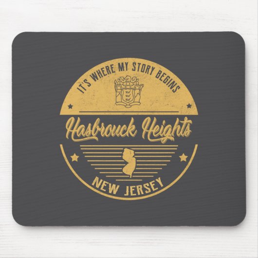 Hasbrouck Heights New Jersey Its Where My Story B Muismat (Voorkant)