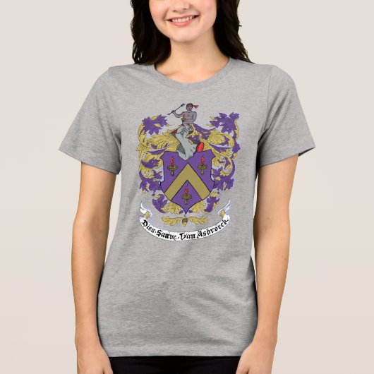 Hasbrouck Wapen van het Geslacht T-shirt (Voorkant)