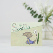 Hase im Frühling Briefkaart (Staand voorkant)