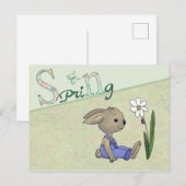 Hase im Frühling Briefkaart (Voorkant / Achterkant)