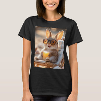 Hase in der Sonne mit Urlaubsfeeling T-shirt