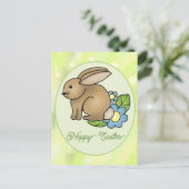 Hase mit Blumen  postkarte Briefkaart (Staand voorkant)