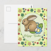 Hase mit Blumen  postkarte Briefkaart (Voorkant / Achterkant)