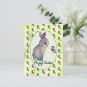 Hase mit Schmetterling Postkarte Briefkaart (Staand voorkant)