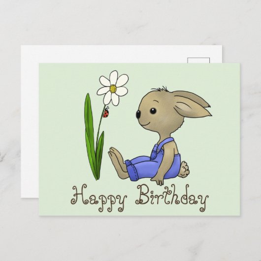 Hase und Blume Briefkaart (Voorkant / Achterkant)