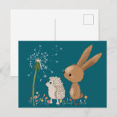 Hase und Igel Briefkaart (Voorkant / Achterkant)