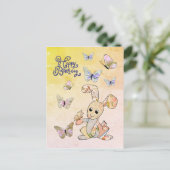 Hase und Schmetterlinge Briefkaart (Staand voorkant)