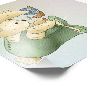 Hase und Schnecke Foto Afdruk (Hoek)