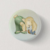 Hase und Schnecke Ronde Button 3,2 Cm (Voorkant)