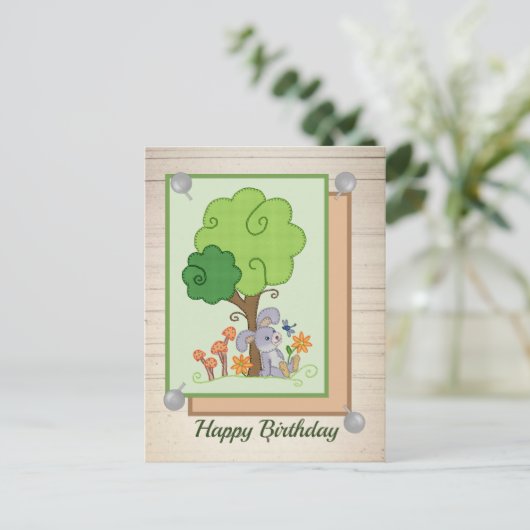 Hase unterm Baum Briefkaart (Staand voorkant)