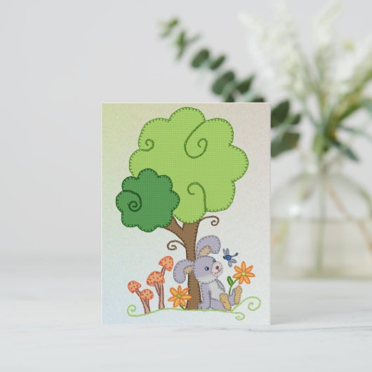 Hase unterm Baum Briefkaart (Staand voorkant)