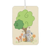 Hase unterm Baum Runder Pappuntersetzer Luchtverfrisser (Voorkant)