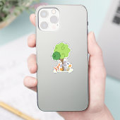 Hase unterm Baum Sticker (Telefoon)