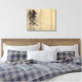 Hasegawa Tōhaku Pine Trees Canvas Afdruk (Insitu (Slaapkamer))