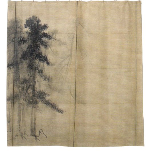 Hasegawa Tōhaku Pine Trees Douchegordijn (Voorkant)