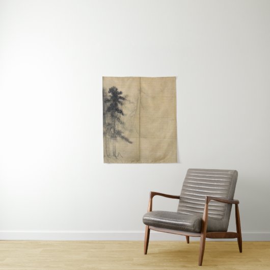 Hasegawa Tōhaku Pine Trees Wandkleed (In situ)