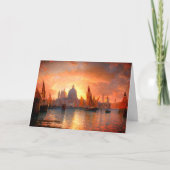 Haseltine's Santa Maria della Salute, Zonsondergan Kaart (Voorkant)