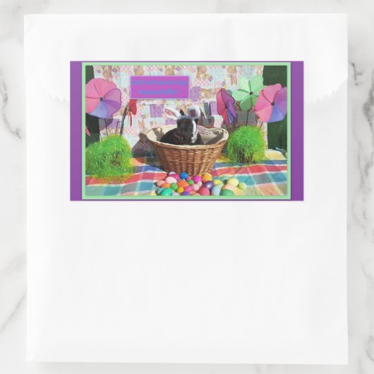 Hasenpfeffer? Rechthoekige Sticker (Tas)