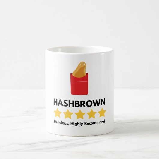 Hash Brown Fastfood-liefhebber Koffiemok (Center)