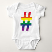 Hash Label Gay Pride Romper (Voorkant)