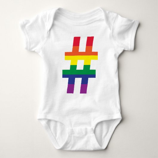Hash Label Gay Pride Romper (Voorkant)