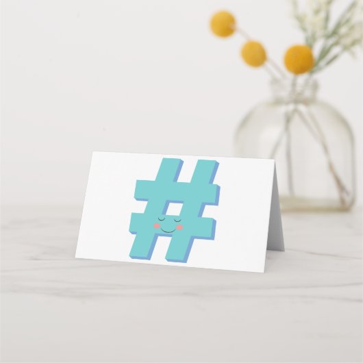 Hash-Label Plaatskaartje (Voorkant)