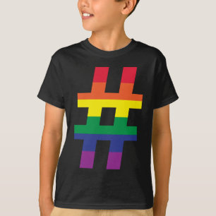 Hash Label Rainbow Flag T-shirt