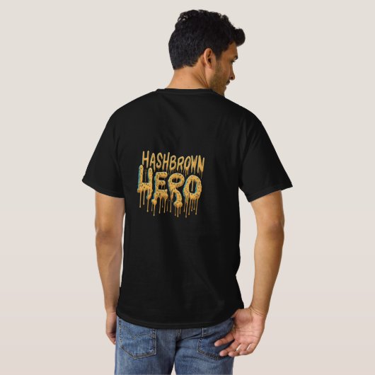 Hashbrown Hero T-shirt (Achterkant volledig)