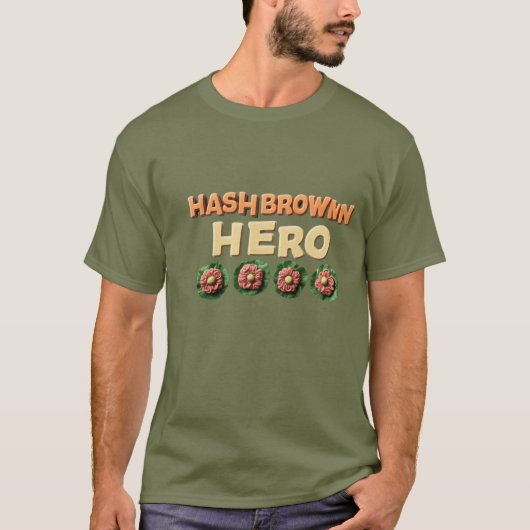 Hashbrown Hero T-shirt (Voorkant)