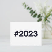 Hashtag 2023 briefkaart (Staand voorkant)