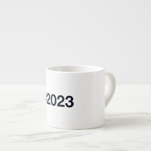 Hashtag 2023 espresso kop (Voorkant rechts)