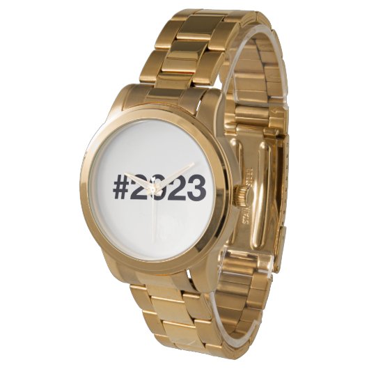 Hashtag 2023 horloge (Gekanteld)