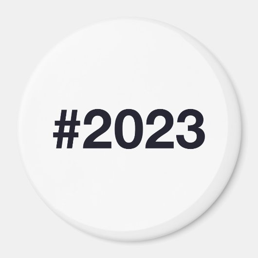 Hashtag 2023 magneet (Voorkant)