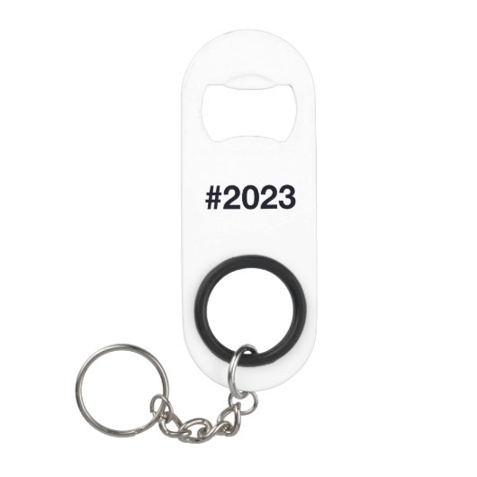 Hashtag 2023 mini flessenopener (Voorkant)