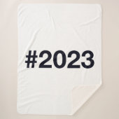 Hashtag 2023 sherpa deken (Voorkant)