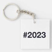 Hashtag 2023 sleutelhanger (Voorkant)