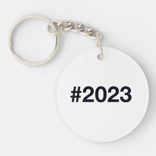 Hashtag 2023 sleutelhanger (Voorkant)