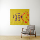 Hashtag 3D Ik hou van jou Wandkleed (In Situ (horizontaal))