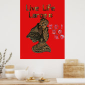 Hashtag 3D Indonesië Leef Groot HOhoho Poster (Keuken)