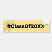 Hashtag afstuderen Class Bumpersticker (Voorkant)