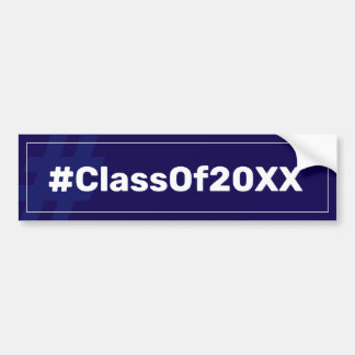 Hashtag afstuderen Class Bumpersticker