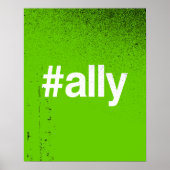 HASHTAG ALLY POSTER (Voorkant)