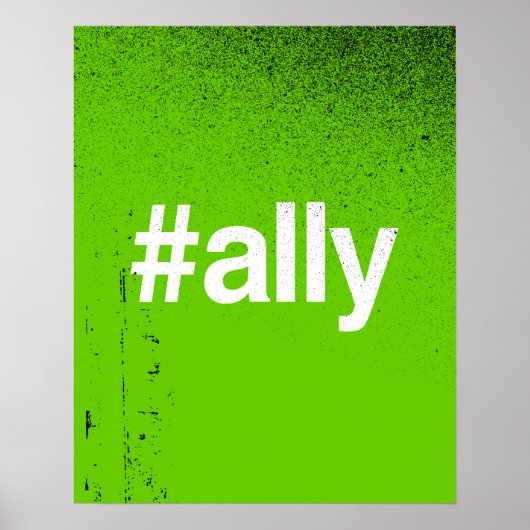 HASHTAG ALLY POSTER (Voorkant)