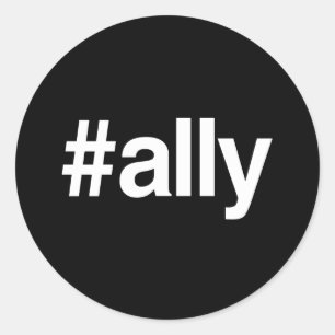 HASHTAG ALLY RONDE STICKER