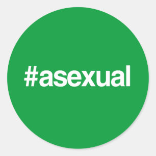 HASHTAG ASEKSUEEL RONDE STICKER
