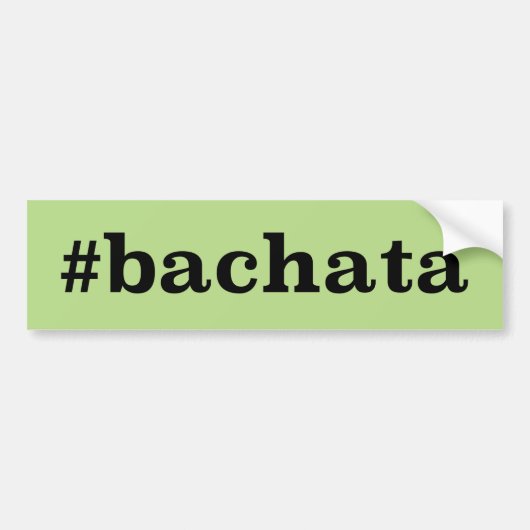Hashtag Bachata Bumpersticker (Voorkant)
