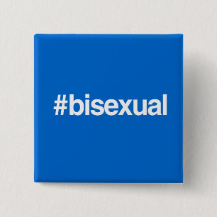 HASHTAG BISEXUAL VIERKANTE BUTTON 5,1 CM