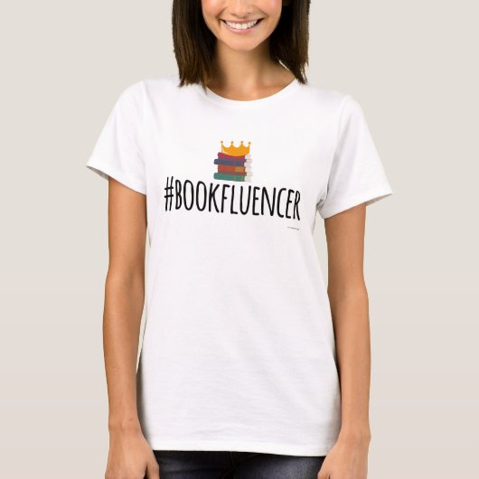 Hashtag Bookinfluencer Lezen Leuk Ontwerp T-shirt (Voorkant)