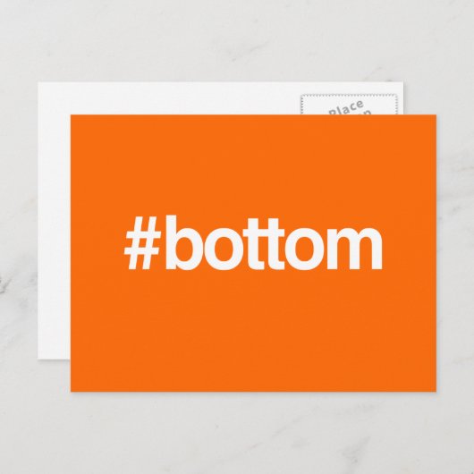 HASHTAG BOTTOM BRIEFKAART (Voorkant / Achterkant)
