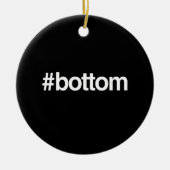 HASHTAG BOTTOM KERAMISCH ORNAMENT (Voorkant)